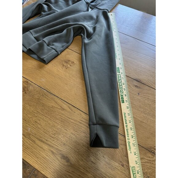 Spanx AirEssential Pullover Women Size XS Green Half Zip Sweatshirt Comfy Preppy - Picture 6 of 12